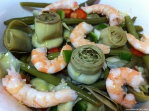Alcachofas y Judías verdes en Vinagreta por Kiraymaggie