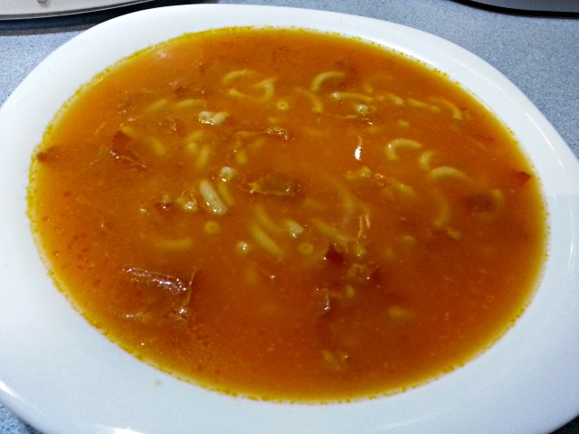 Deberes Ollas programables Sopa de Zanahorias con Fideos y Jamón