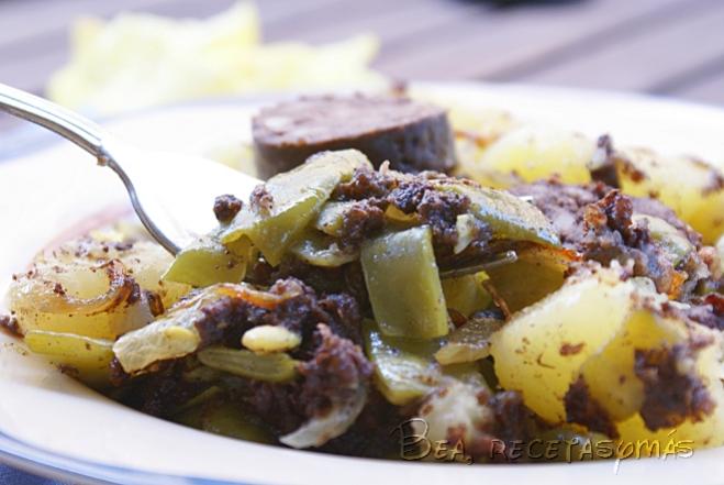 Judias con Morcilla en Fussion Cook  por Bearecetasymas
