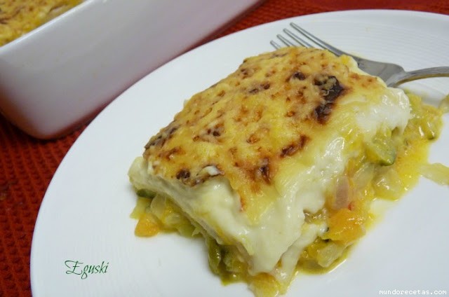 Lasaña de Verduras y Pollo por Eguski