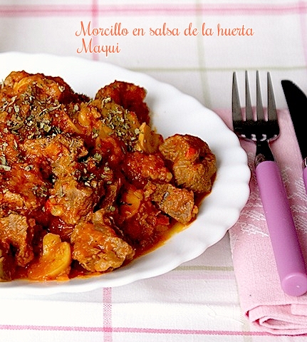 Morcillo en Salsa de la Huerta por Maquineta