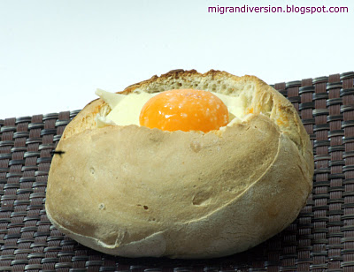 Pan Relleno de Carne y Cúpula de Huevo por Mi Gran Diversión