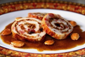 Rollitos de Pollo y Jamón con Frutos Secos por Tuxa