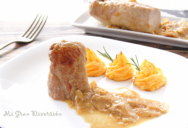 Solomillo en Salsa de Whisky y Patatas Duquesa por Mi Gran Diversión