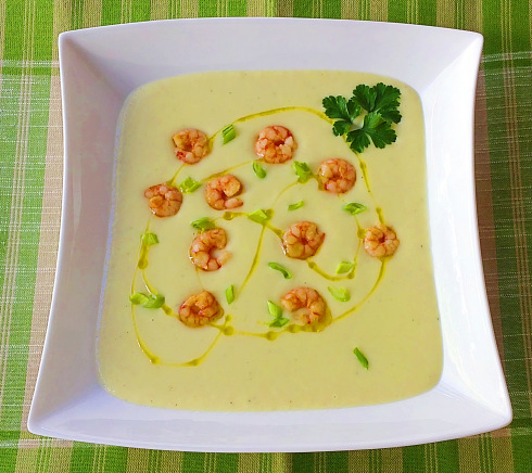 Vichyssoise con Gambitas por Flori