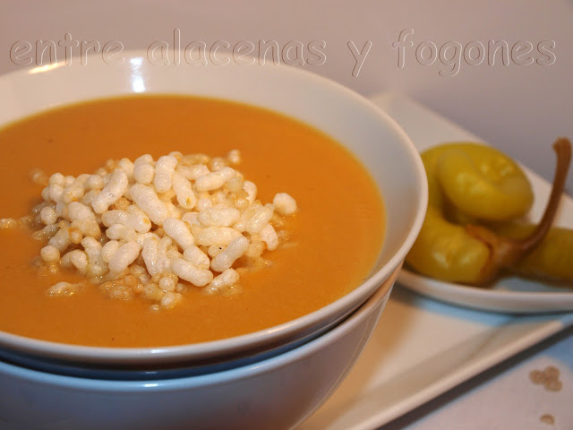 Crema de Lechuga y Zanahoria con Arroz Inflado por Gijonesa