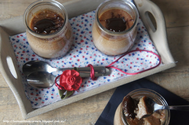 Natillas de Nutella con Caramelo de Chocolate por Sunflower