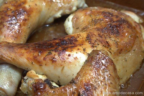 Pollo Asado a la Miel y Naranja por Cocinaor