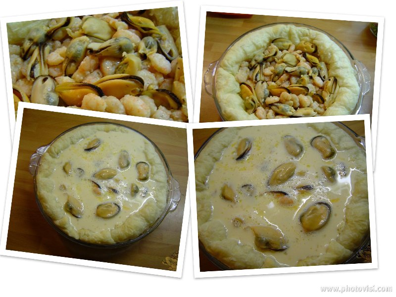 Quiche de Gambas y Mejillones por Marisalas