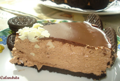 Tarta Mousse de Nutella y Oreo por Calandrita