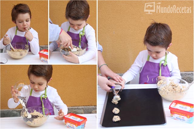 Preparación Cookies de chocolate