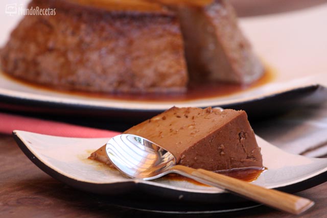 Flan de chocolate