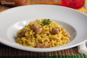 Fideos con longaniza