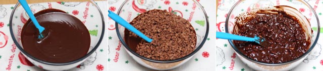 preparacion turron de chocolate