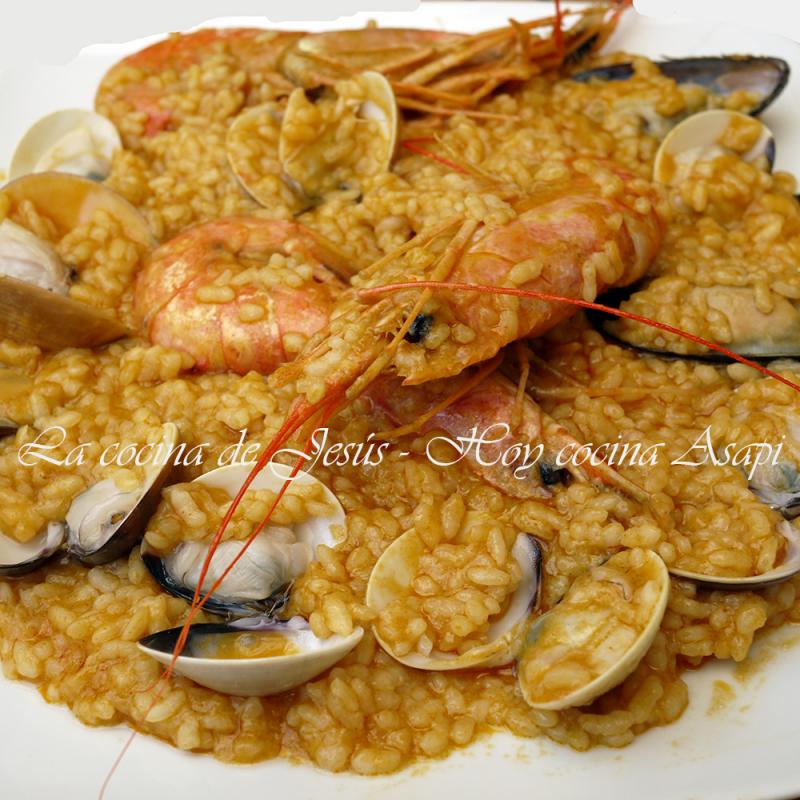 Arroz con marisco a mi manera