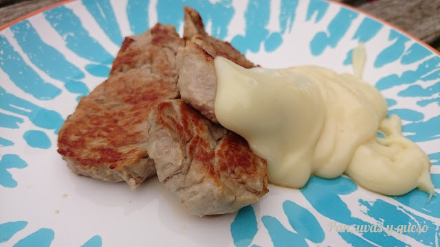 Solomillo de cerdo con salsa de queso 1