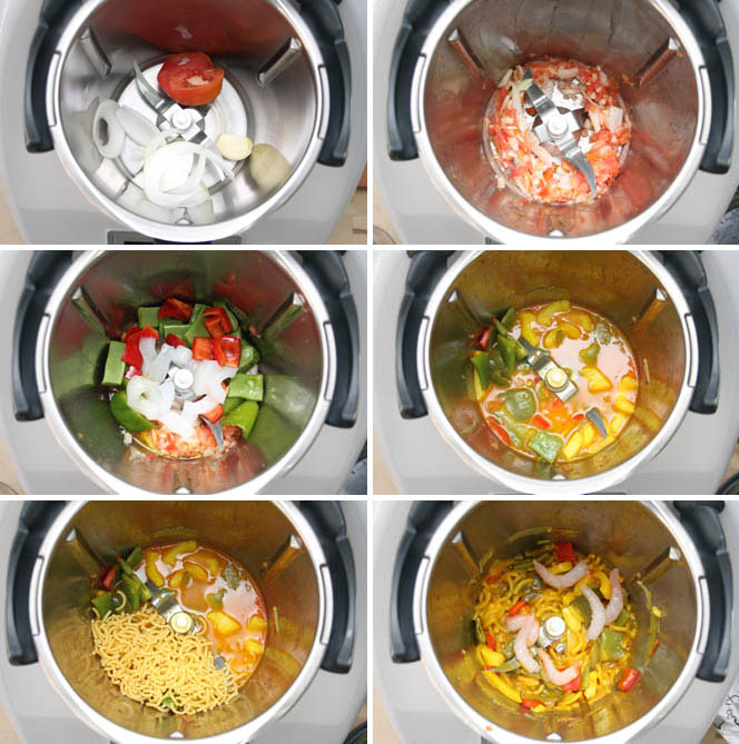 Coditos con tomates cherry y albahaca Thermomix TM5