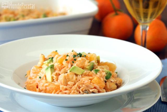 Ensalada de arroz con bacalao y vinagreta de piquillos en thermomix TM5