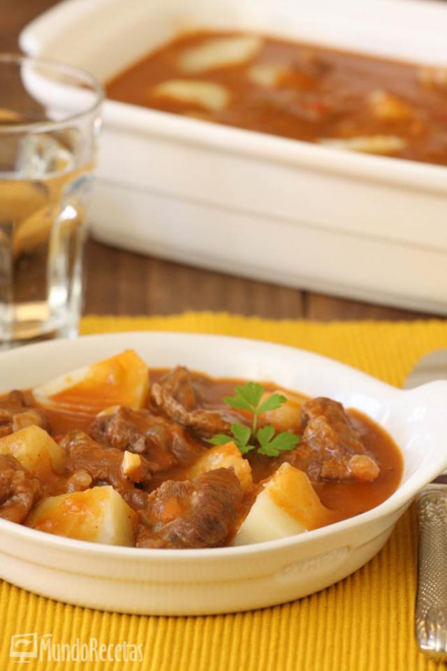 Ternera guisada con patatas al vapor en Thermomix