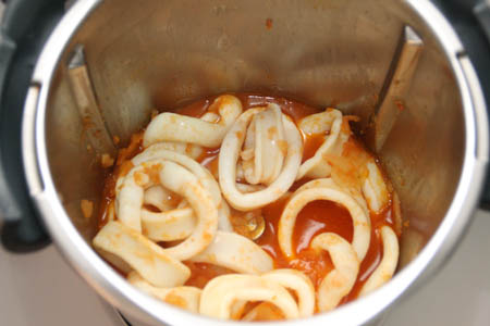 Preparación de Calamares a la americana
