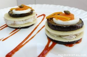 Receta de Canapés de berenjena