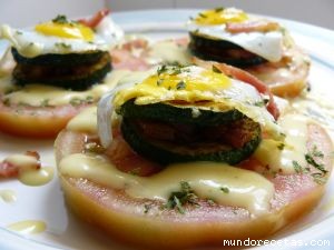 Receta de Canapés de calabacín
