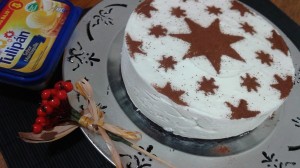 Tarta mousse de chocolate blanco y oreo por Florelila