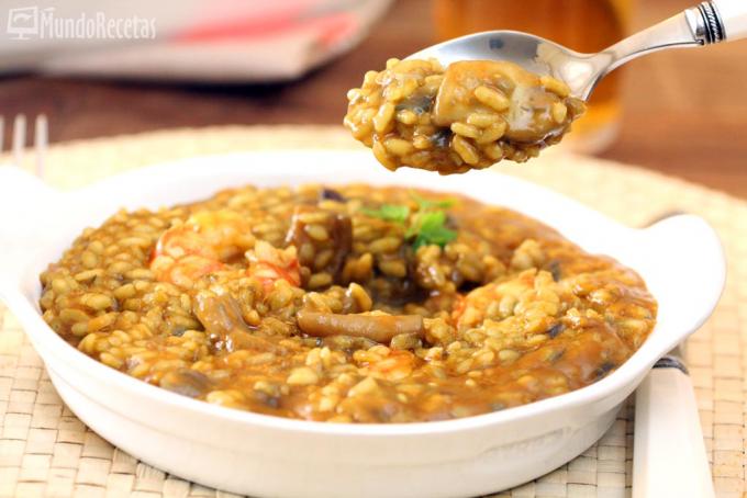 risotto de calamares y gambones thermomix 1