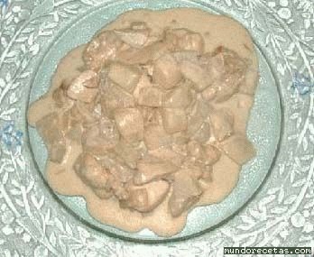 Receta de Pechugas de pollo al roquefort con peras Receta de Pechugas de pollo al roquefort con peras