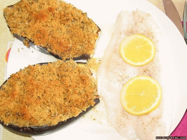 Receta de Berenjenas al horno con gratinado de pan Receta de Berenjenas al horno con gratinado de pan