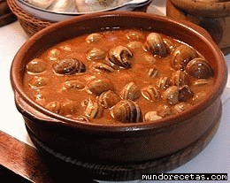 Receta de CARACOLES GUISADOS Receta de CARACOLES GUISADOS