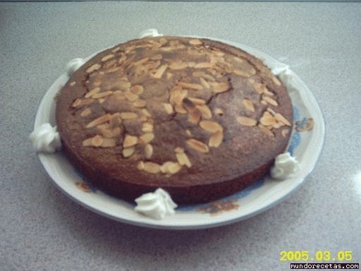 Receta de bizcocho de chocoalte y almendras Receta de bizcocho de chocoalte y almendras