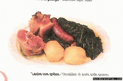 Receta de Lacn con grelos (elaborada por el chef Casimera)