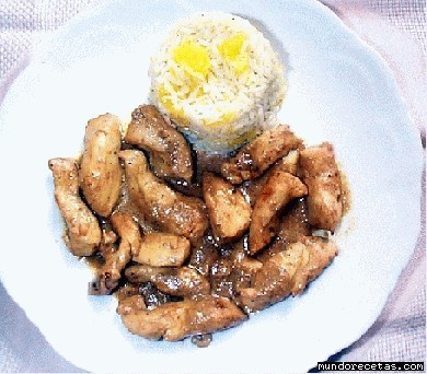 Receta de Pechugas de pollo con arroz a la naranja Receta de Pechugas de pollo con arroz a la naranja