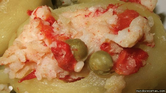 Receta de patatas rellenas de pescado Receta de patatas rellenas de pescado