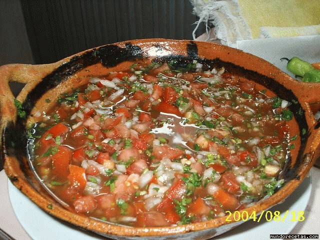 Receta de Salsa Mexicana o Pico de Gallo Receta de Salsa Mexicana o Pico de Gallo