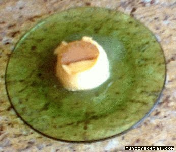 Receta de Flanin de nata con galleta de caramelo Receta de Flanin de nata con galleta de caramelo
