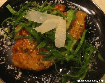 Receta de Pechuga de pollo empanado al parmesano Receta de Pechuga de pollo empanado al parmesano