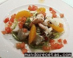 Receta de Ensalada Mozárabe de Bacalao y Aguacate a la Naranja Receta de Ensalada Mozárabe de Bacalao y Aguacate a la Naranja