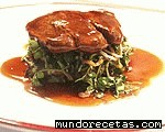 Receta de Solomillo de Buey con Rúcola y Soja Germinada Receta de Solomillo de Buey con Rúcola y Soja Germinada