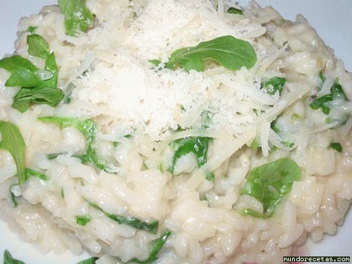Receta de Arroz con ruqueta (rucula-risotto) Receta de Arroz con ruqueta (rucula-risotto)