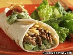 Burritos con carne de res