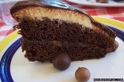Receta de TARTA DE CHOCOLATE, NATA Y DULCE DE LECHE