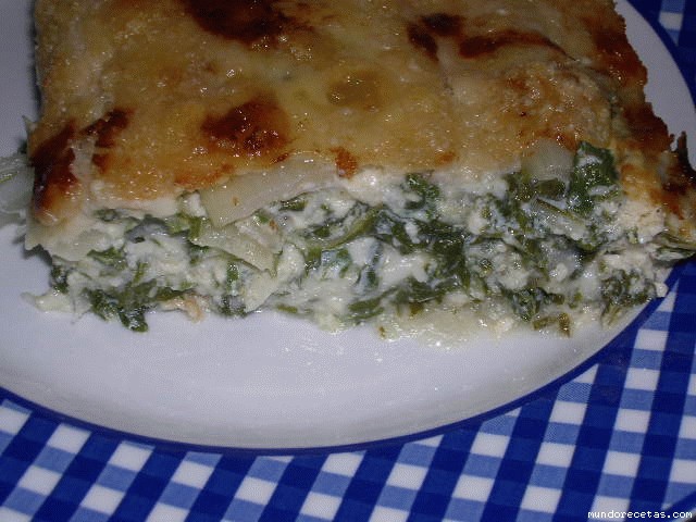 Receta de Canelones de acelga a los 3 quesos