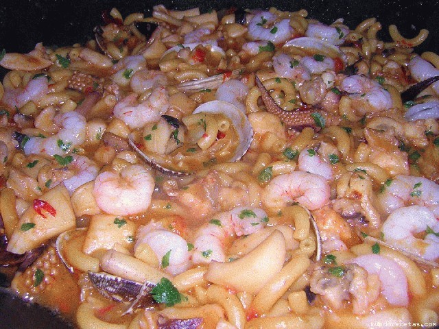 Receta de Fideua con sepia