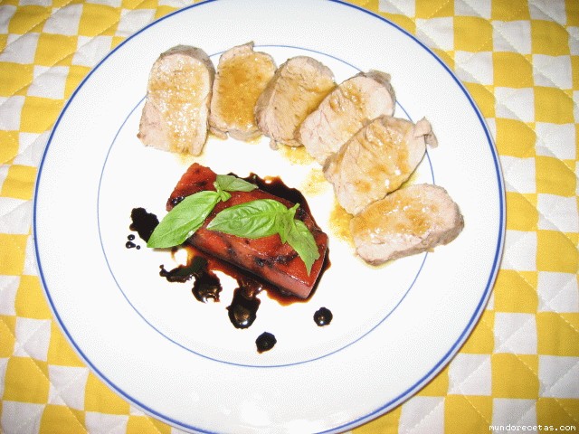 Receta de solomillo de cerdo con sandía Receta de solomillo de cerdo con sandía