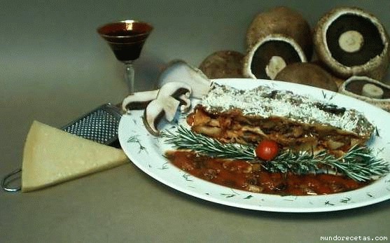 Receta de Lasaa Portobello