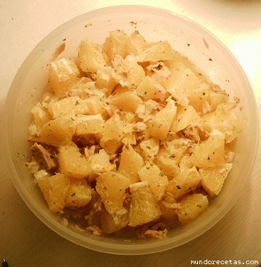 Receta de ENSALADA DE NARANJA Y ATUN Receta de ENSALADA DE NARANJA Y ATUN