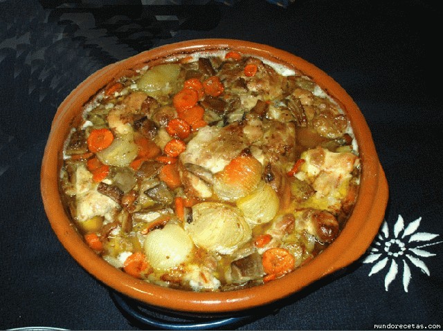 Receta de Pollo a la cazuela Receta de Pollo a la cazuela