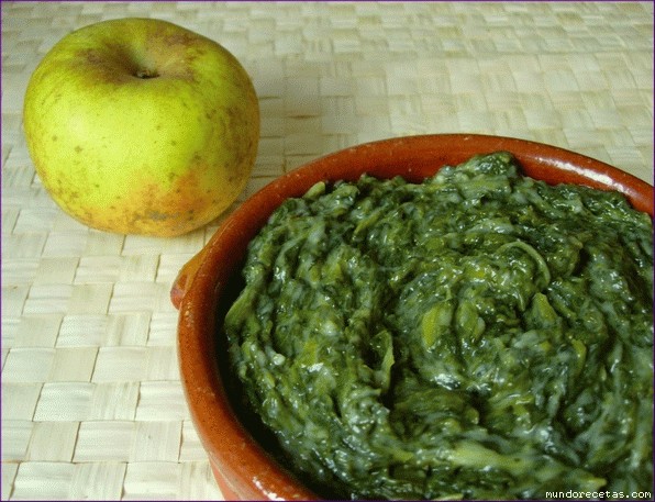 Receta de Espinacas a la crema, con aroma de Reineta Receta de Espinacas a la crema, con aroma de Reineta